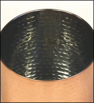 Zuccor Stainless Steel Canister w/ Hammered Copper Plated Exterior - 7.75"